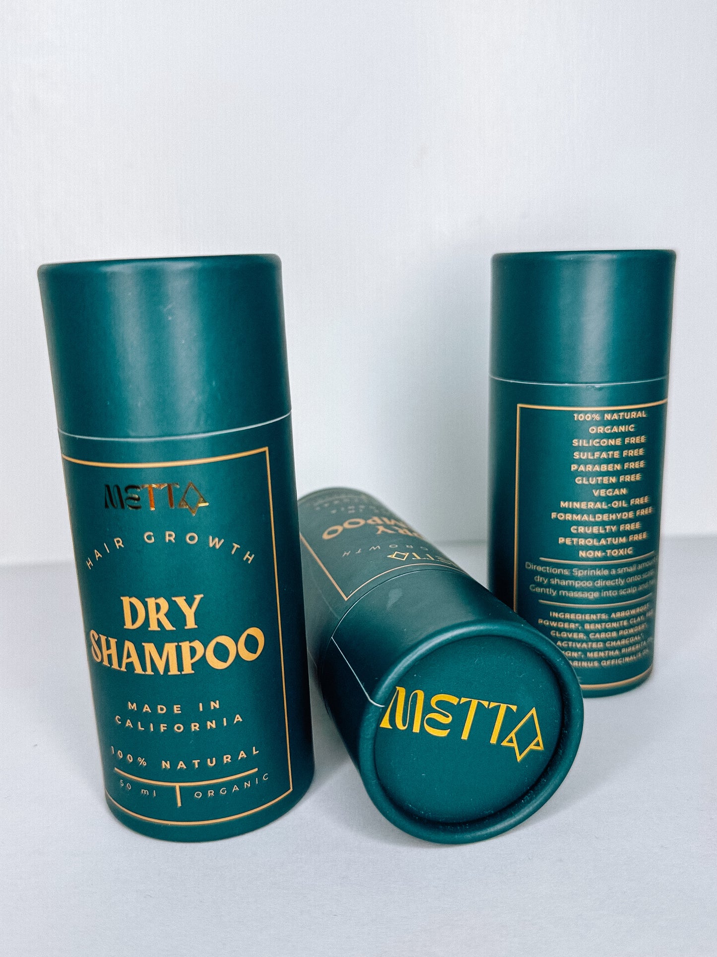 Organic hair growth dry shampoo for fuller-looking hair